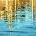 Abstract Reflections in Camden Harbor Maine